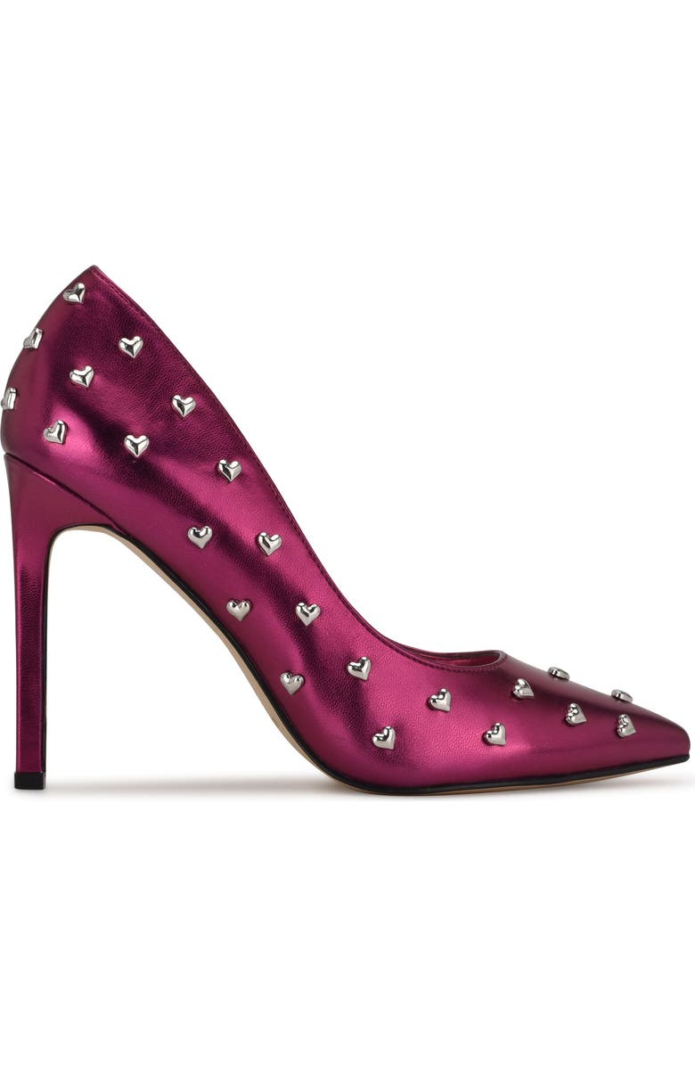 Nine West Tatiana Studded Pointed Toe Pump, Alternate, color,