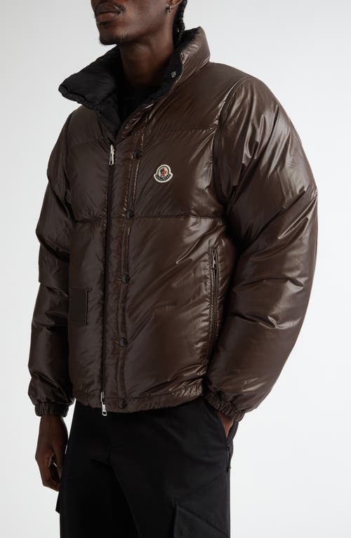 Moncler Verone 1 Reversible Down Jacket In Black