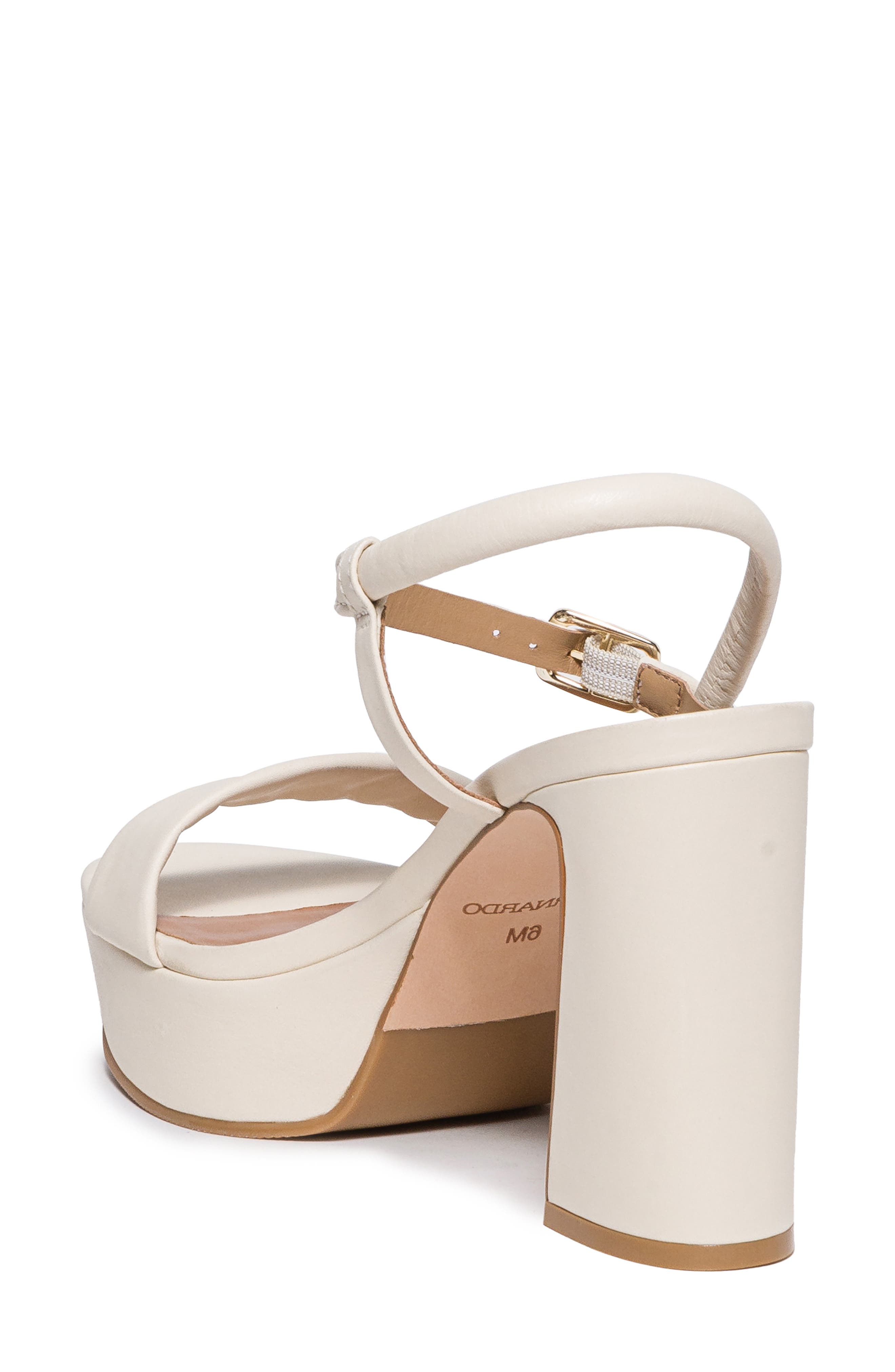 Ventura Ankle Strap Platform Sandal, Alternate, color, EGGSHELL GLOVE LEATHER