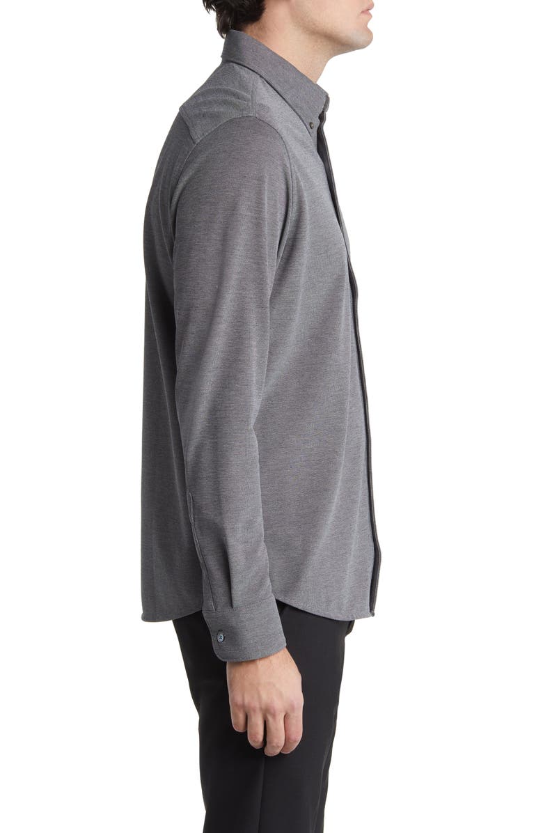 Psycho Bunny Astor Cotton Piqué Button-Down Shirt, Alternate, color, 