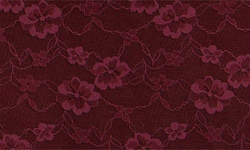 Open Edit Long Sleeve Lace Body-con Dress In Burgundy