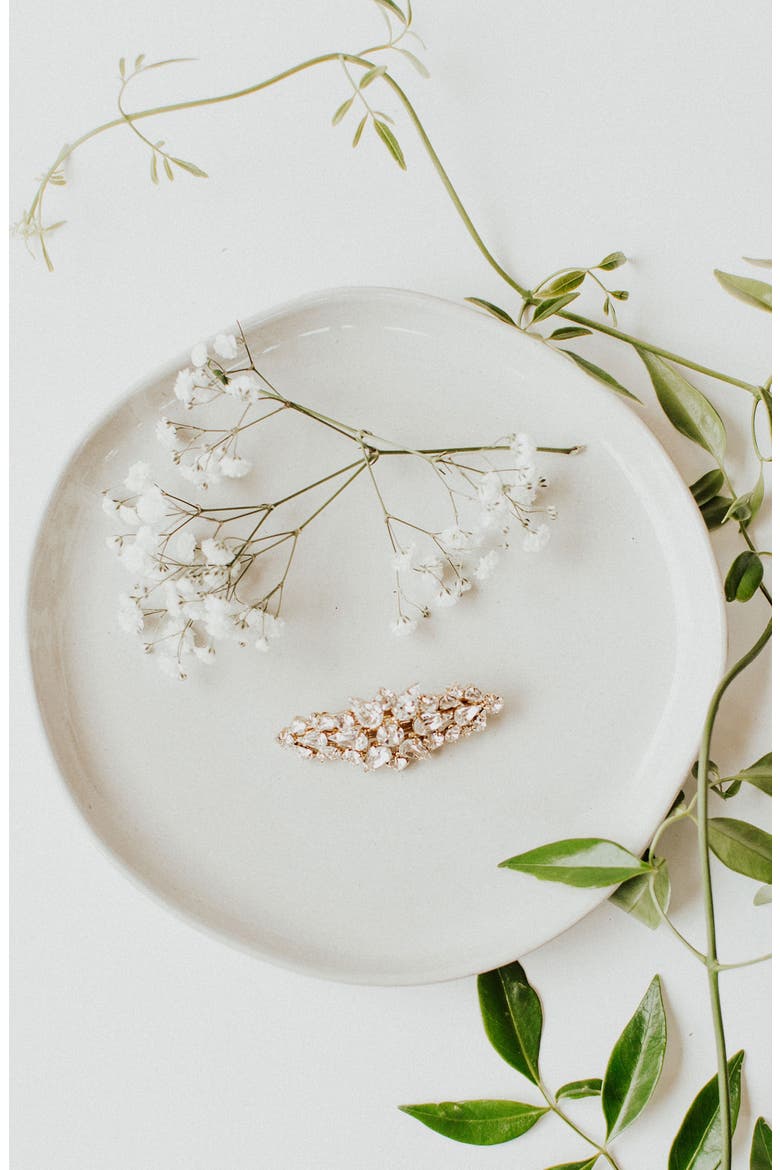 Posie Barrette, Alternate, color, GOLD