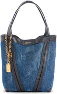 Chloé Small Spin Denim Crossbody Tote
