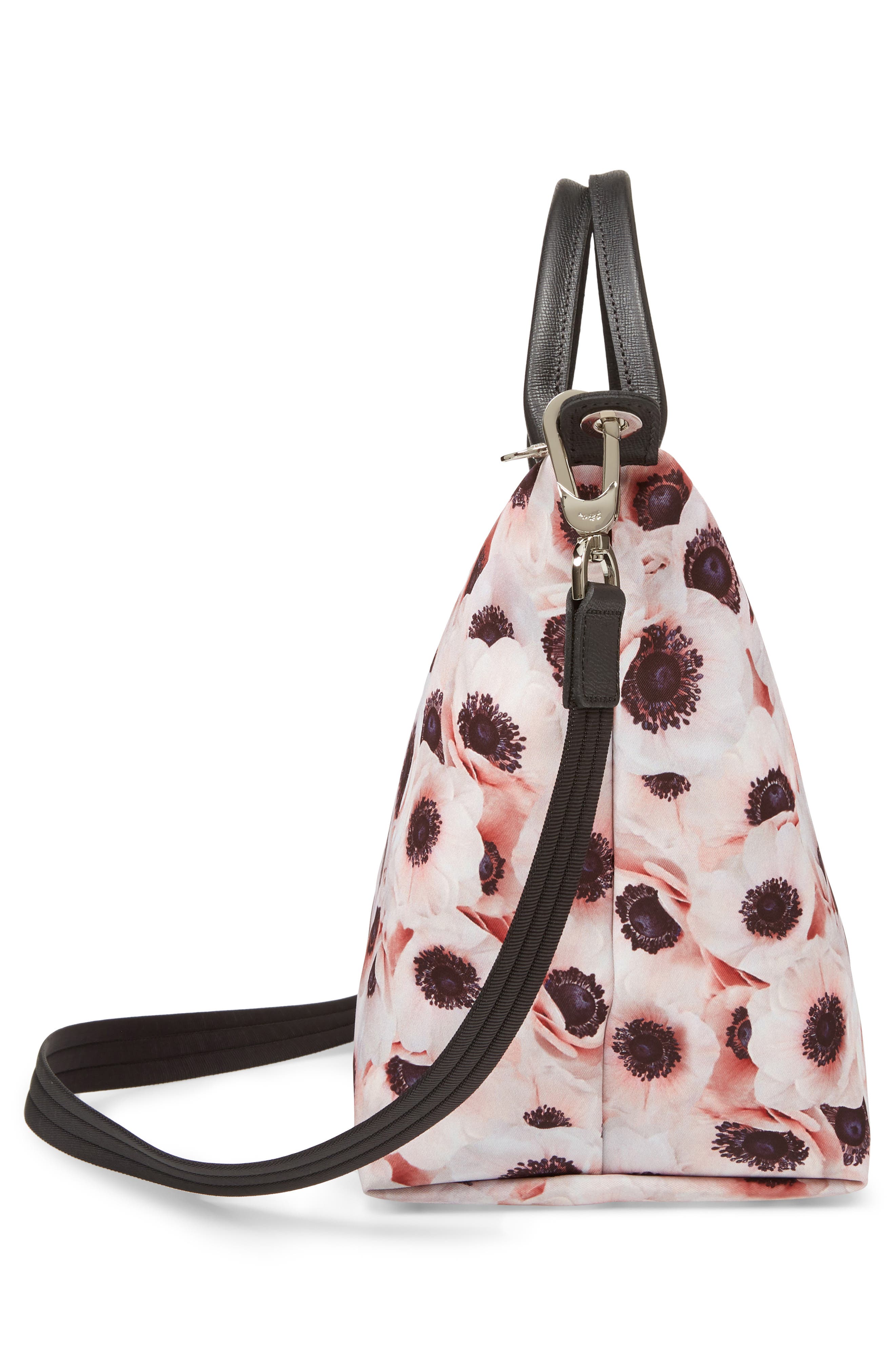 Longchamp Medium Le Pliage Anemone Print Tote, Alternate, color, 