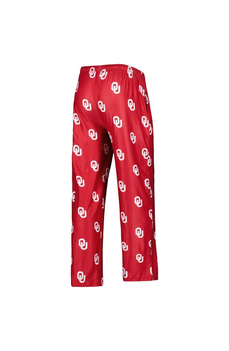 CONCEPTS SPORT Men's Concepts Sport Crimson Oklahoma Sooners Logo Flagship Allover Print Pants, Alternate, color, 