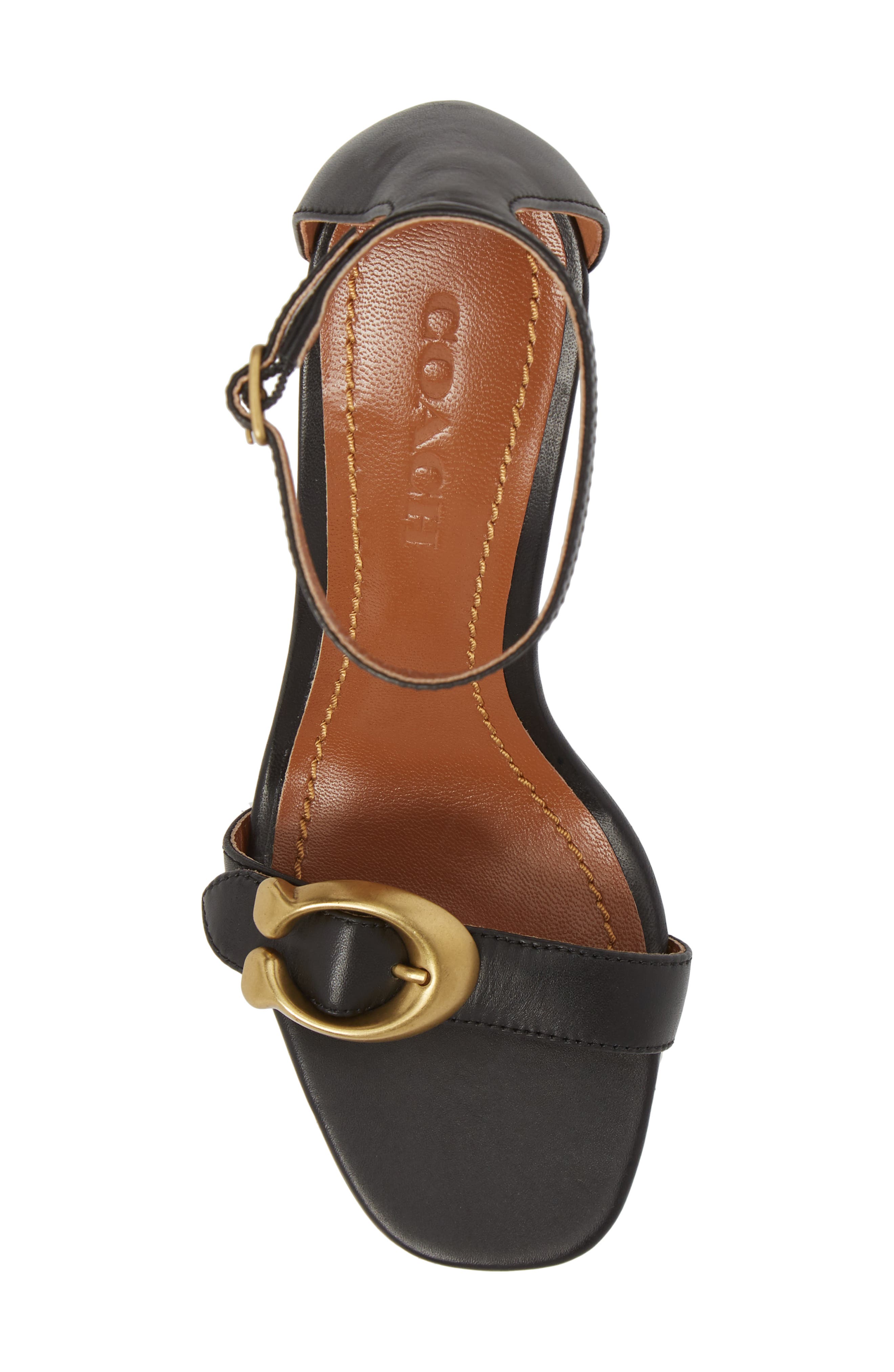 Maya Sandal, Alternate, color, BLACK LEATHER