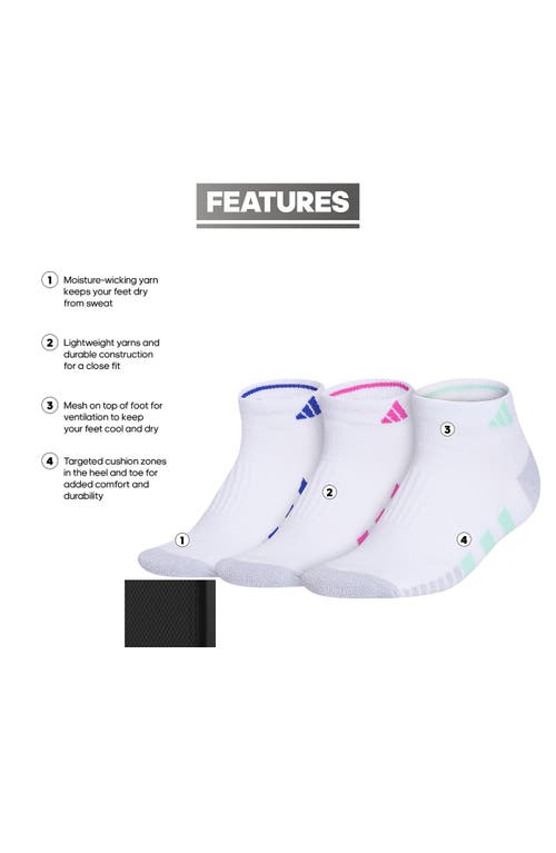 Adidas Originals Adidas 3-pack Cushioned 3.0 Ankle Socks In White
