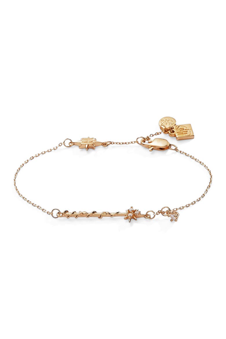 Harry Potter™ Hermione Wand  Bracelet, Main, color, Gold
