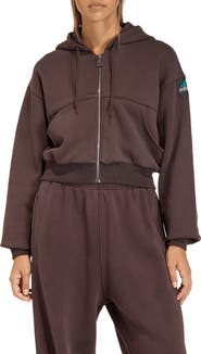 adidas Full Zip Cropped Hoodie