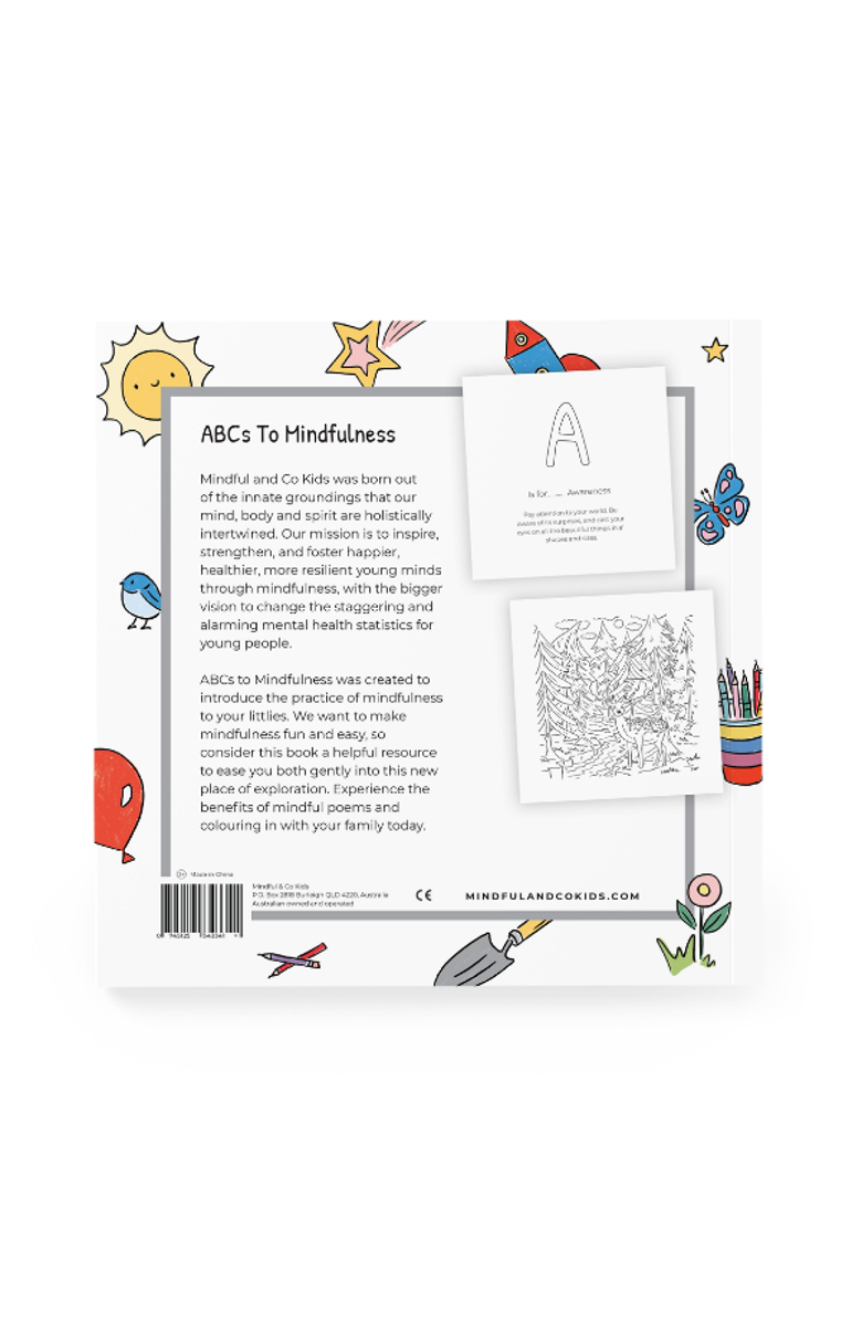 Mindful & Co Kids ABCs of Mindfulness, Alternate, color, White With Print