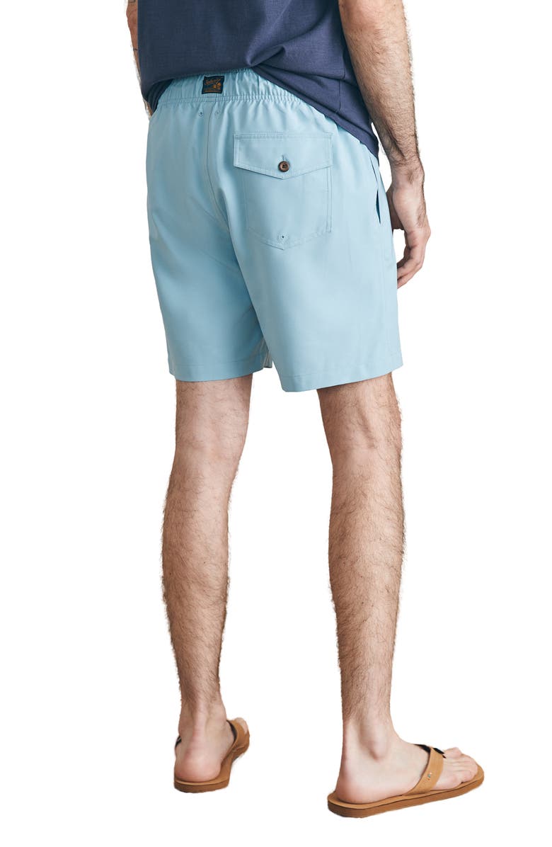 Faherty Sunwashed Swim Trunks, Alternate, color, Patina Pool