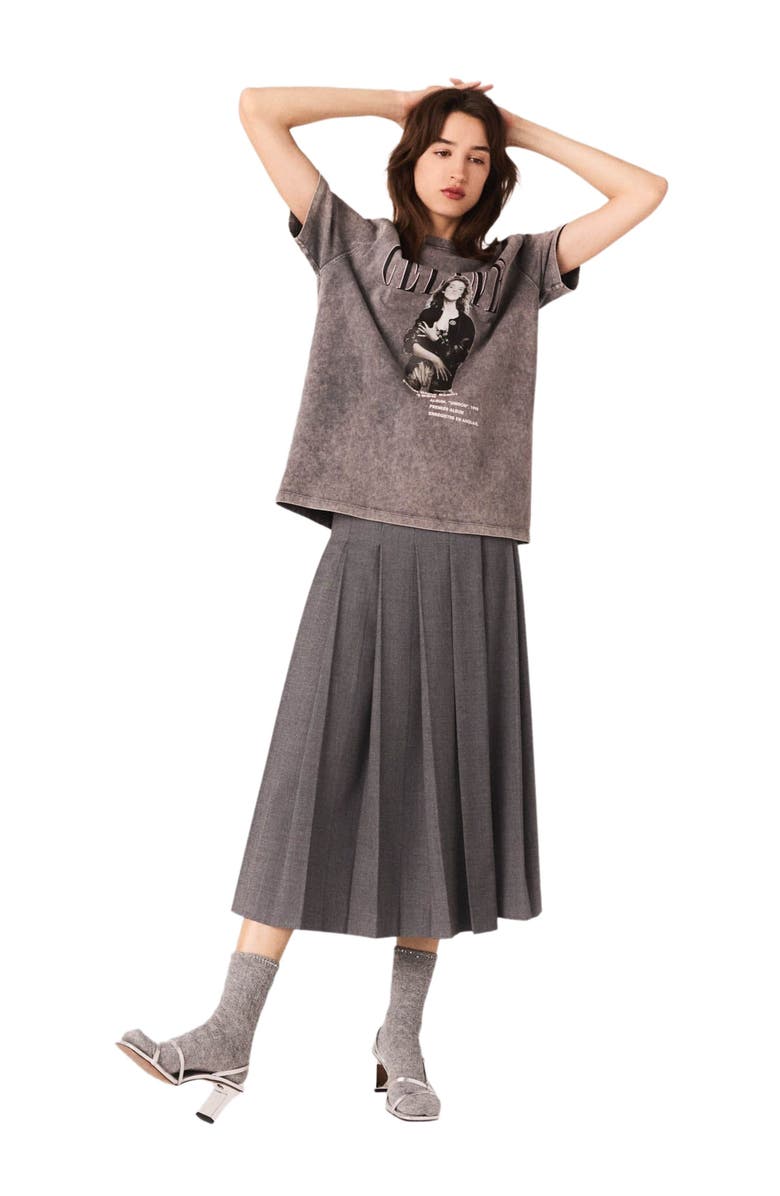 maje x Céline Dion T-shirt, Alternate, color, Grey