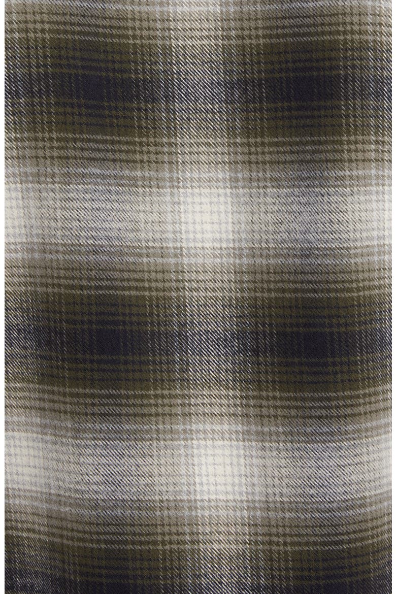 Ombré Plaid Cotton Shirt Jacket, Alternate, color, COMBO GREY