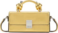 behno Micro Mary Soft Metallic Leather Crossbody Bag