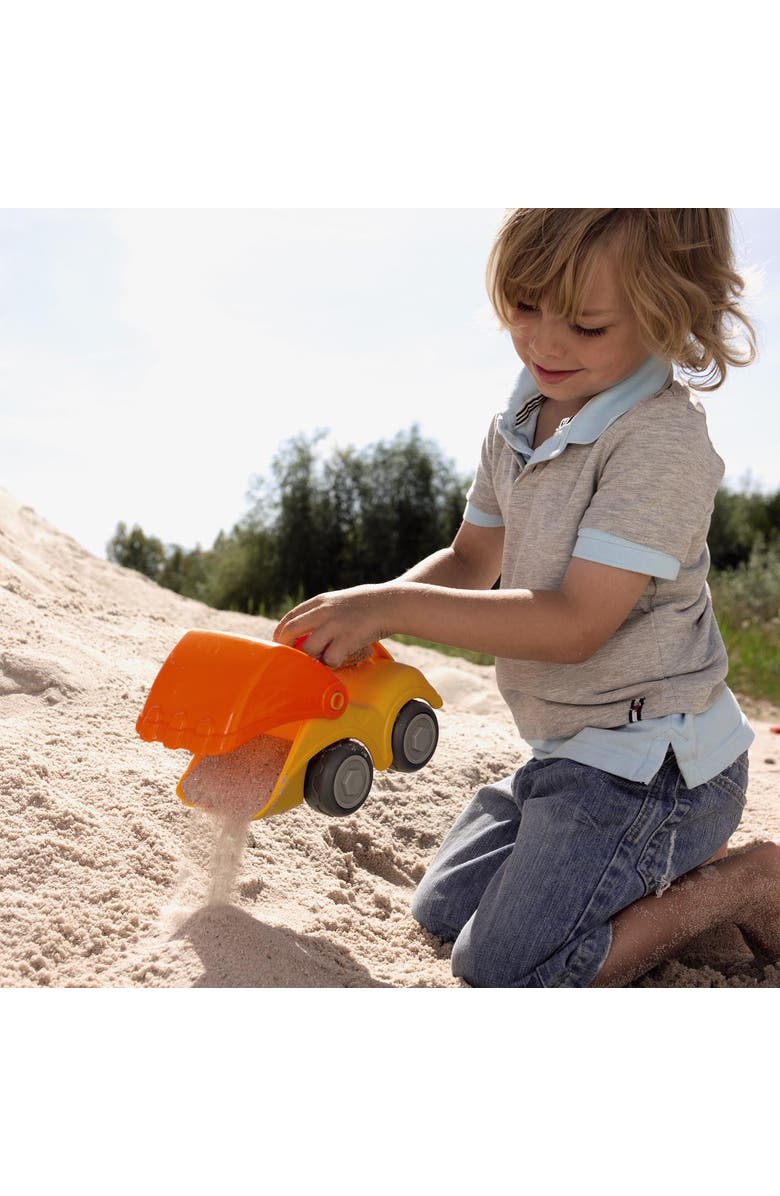 HABA Sand Play Shovel Excavator, Ultimate Beach Toys for Toddlers Age 18 Months+ Toy Trucks, Construction Toys & Sand Box Toys, Alternate, color, Orange Multi