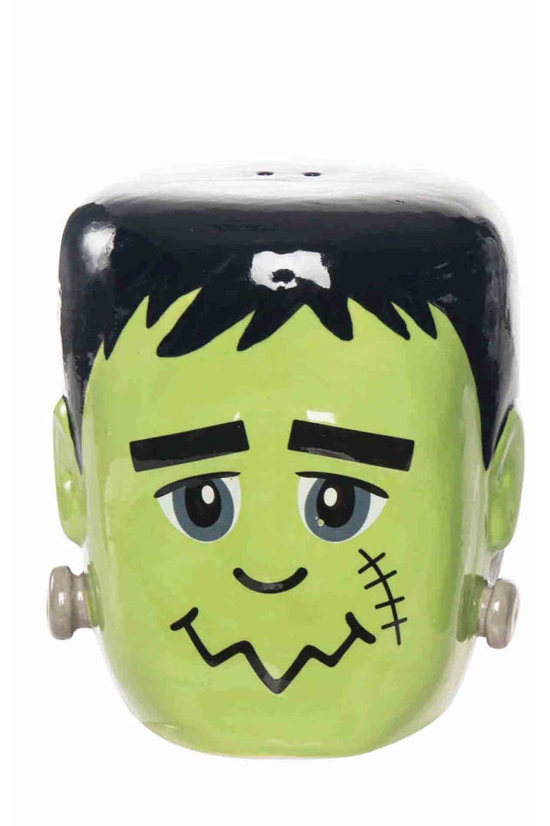 Frank Monster & Bride Halloween Salt & Pepper Shakers Set of 2, Alternate, color, Green
