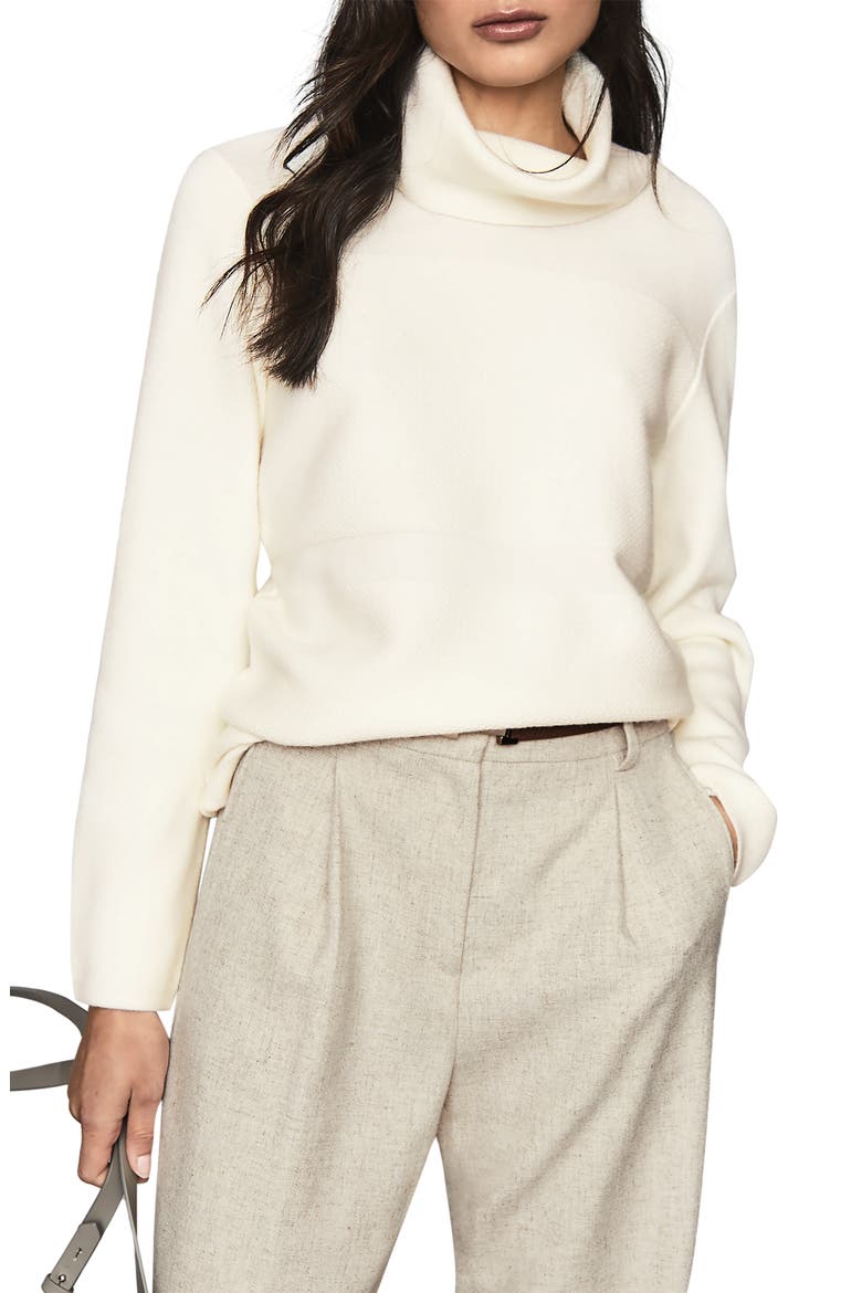 Shea Wool Blend Turtleneck Sweater, Main, color, CREAM