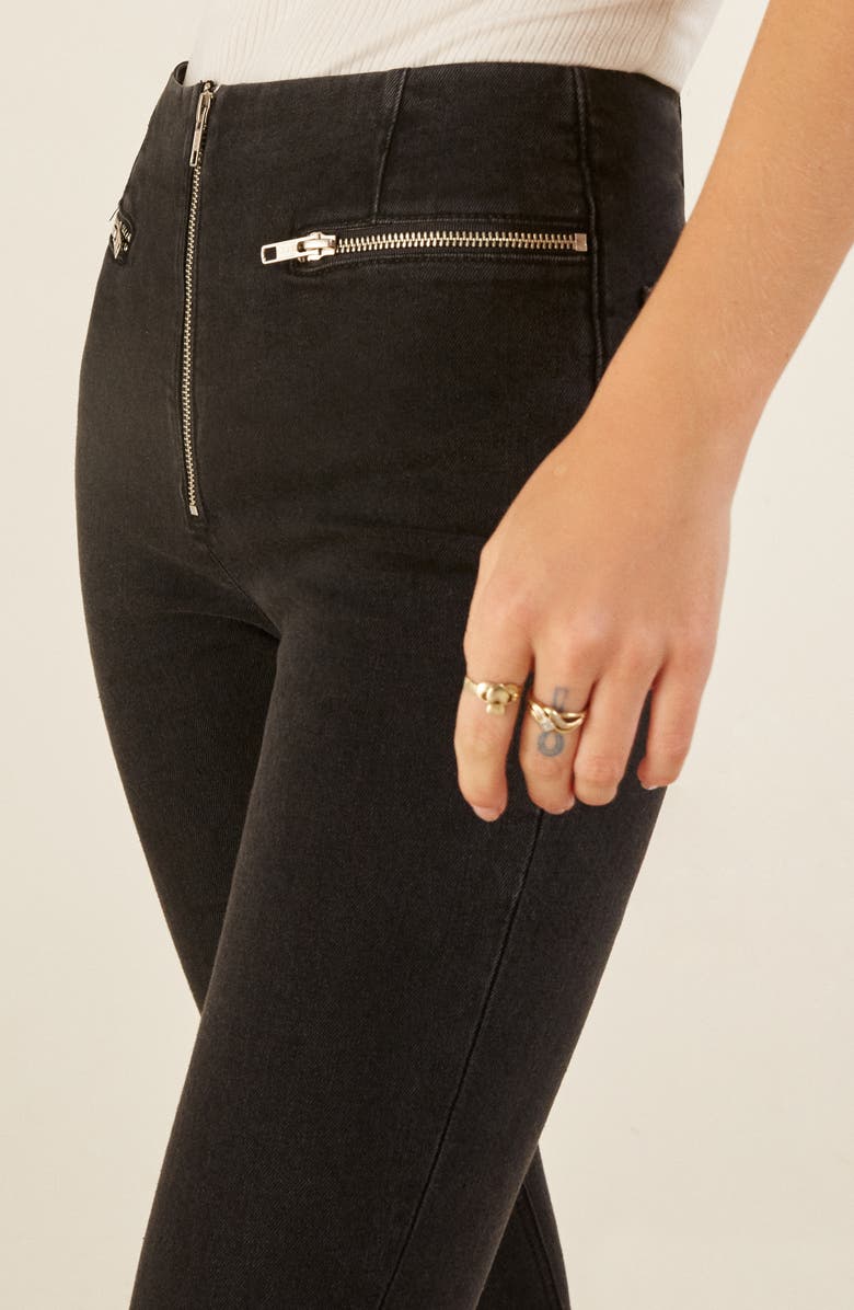 Reformation Niki Zip Pocket Skinny Jeans, Alternate, color, 