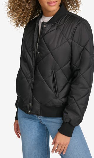 Quilted Bomber Jacket
