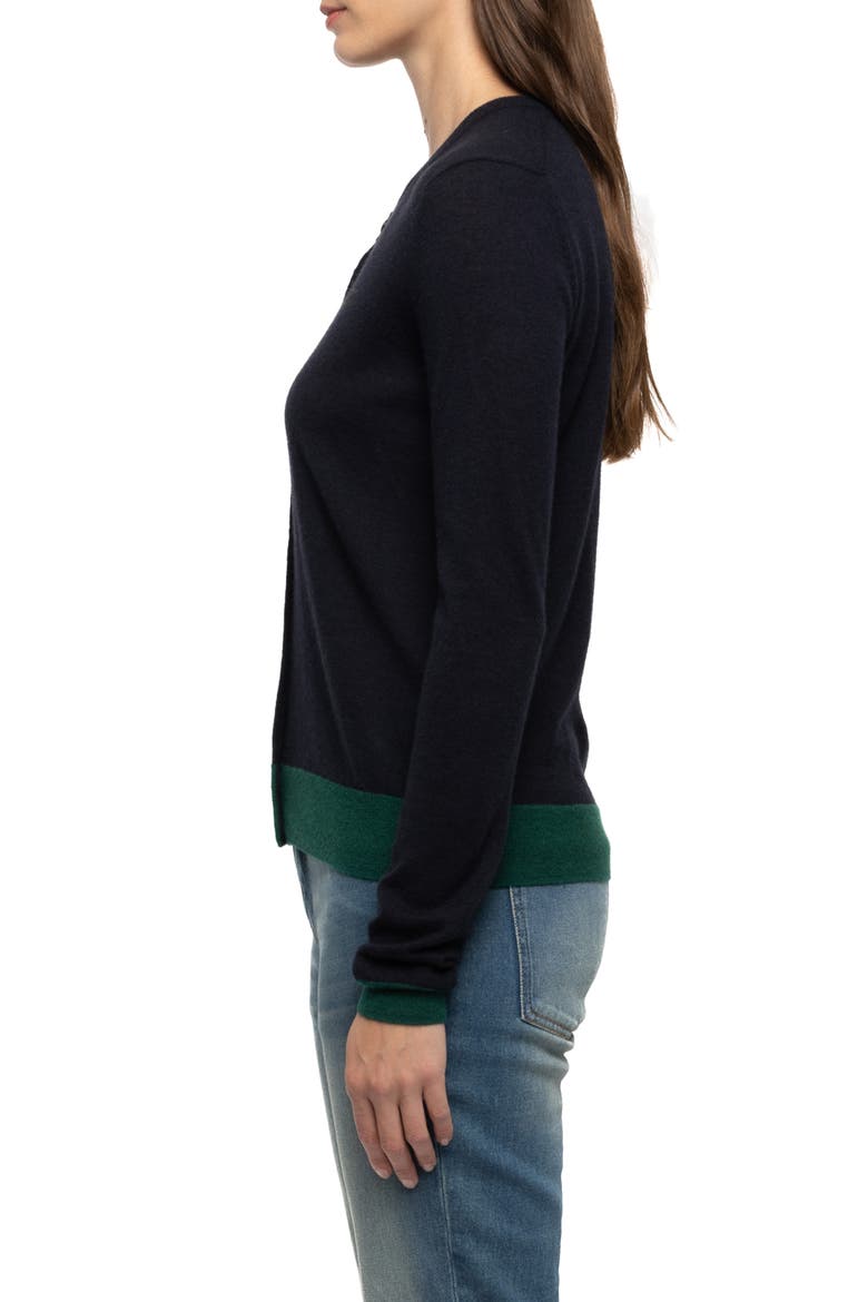Missya Cashmere Cardigan, Alternate, color, ENCRE