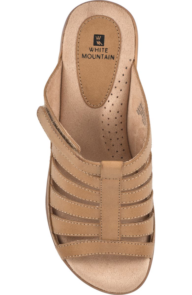 White Mountain Footwear WHITE MOUNTAIN Valencia Wedge Sandal, Alternate, color, Natural/ Burn/ Smooth