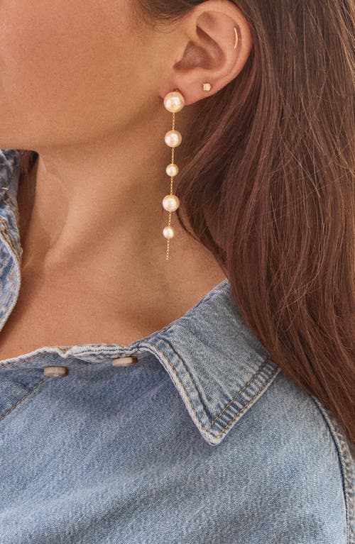 Baublebar Madeline Imitation Pearl Drop Earrings In Pearl