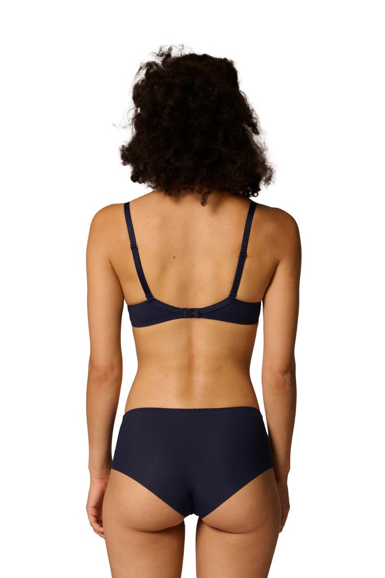 Saga Sheer Underwire Plunge Bra, Alternate, color, SAPHIRE