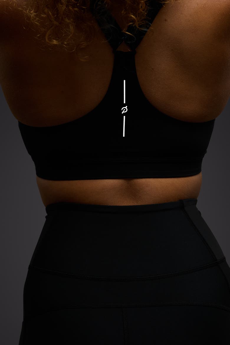 Enhanced Support Zip Front Bra, Alternate, color, JET BLACK