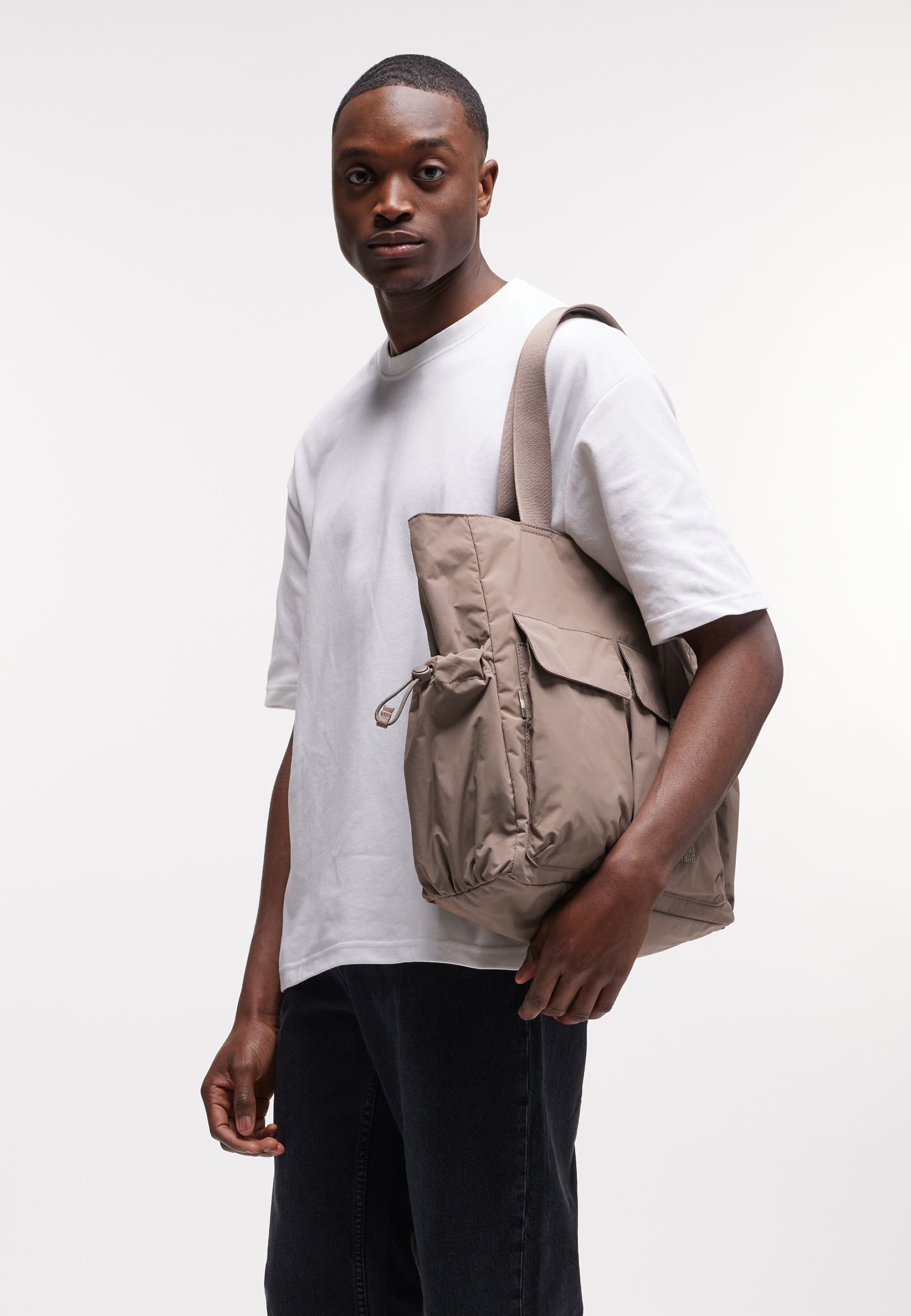 Mellow Tote Recycled Nylon Bag, Alternate, color, oyster