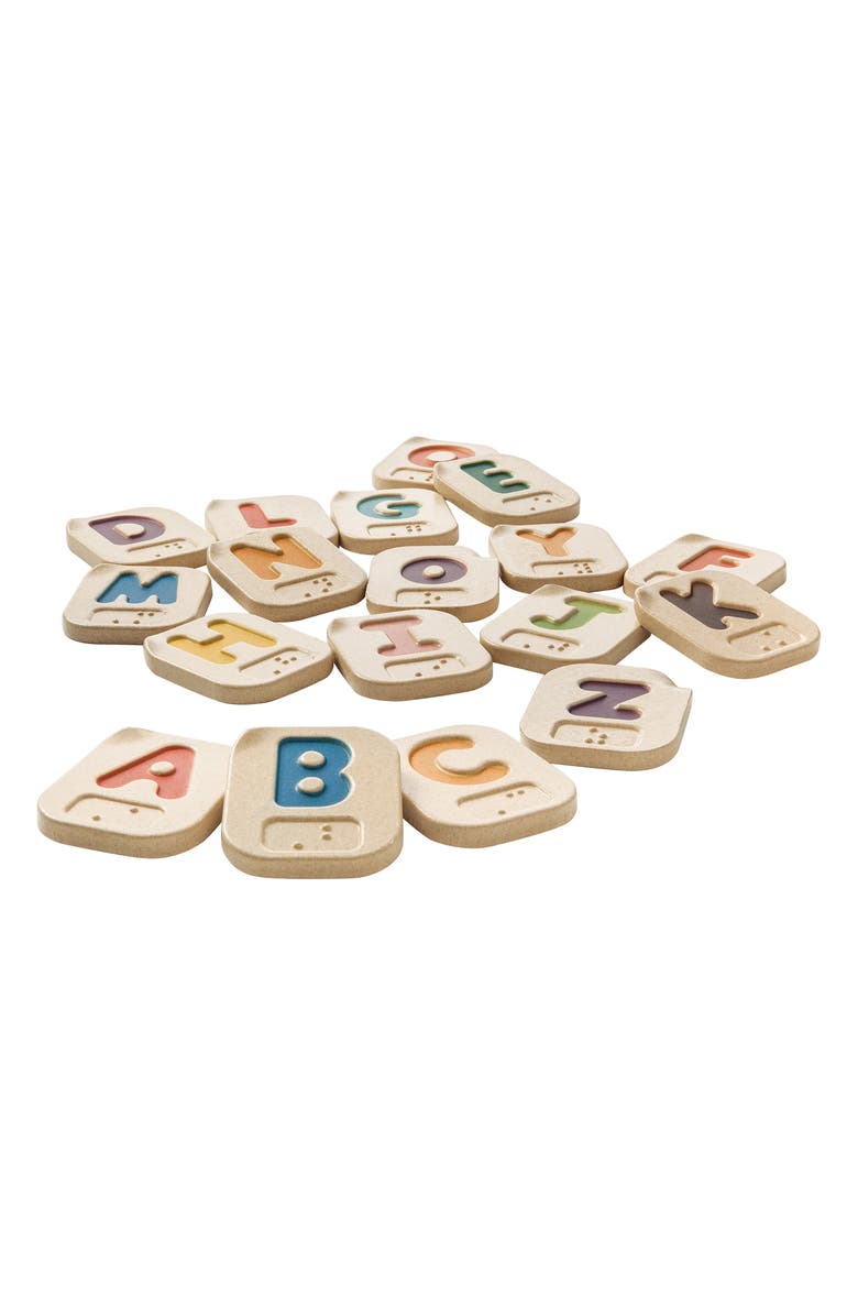 PlanToys<sup>®</sup> Braille Alphabet Blocks, Alternate, color, Assorted