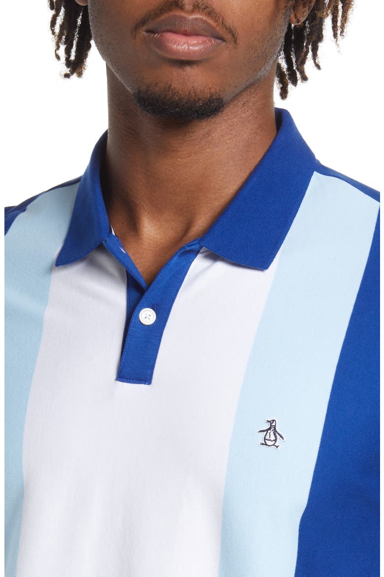 Bowling Stripe Polo, Alternate, color, CERULEAN