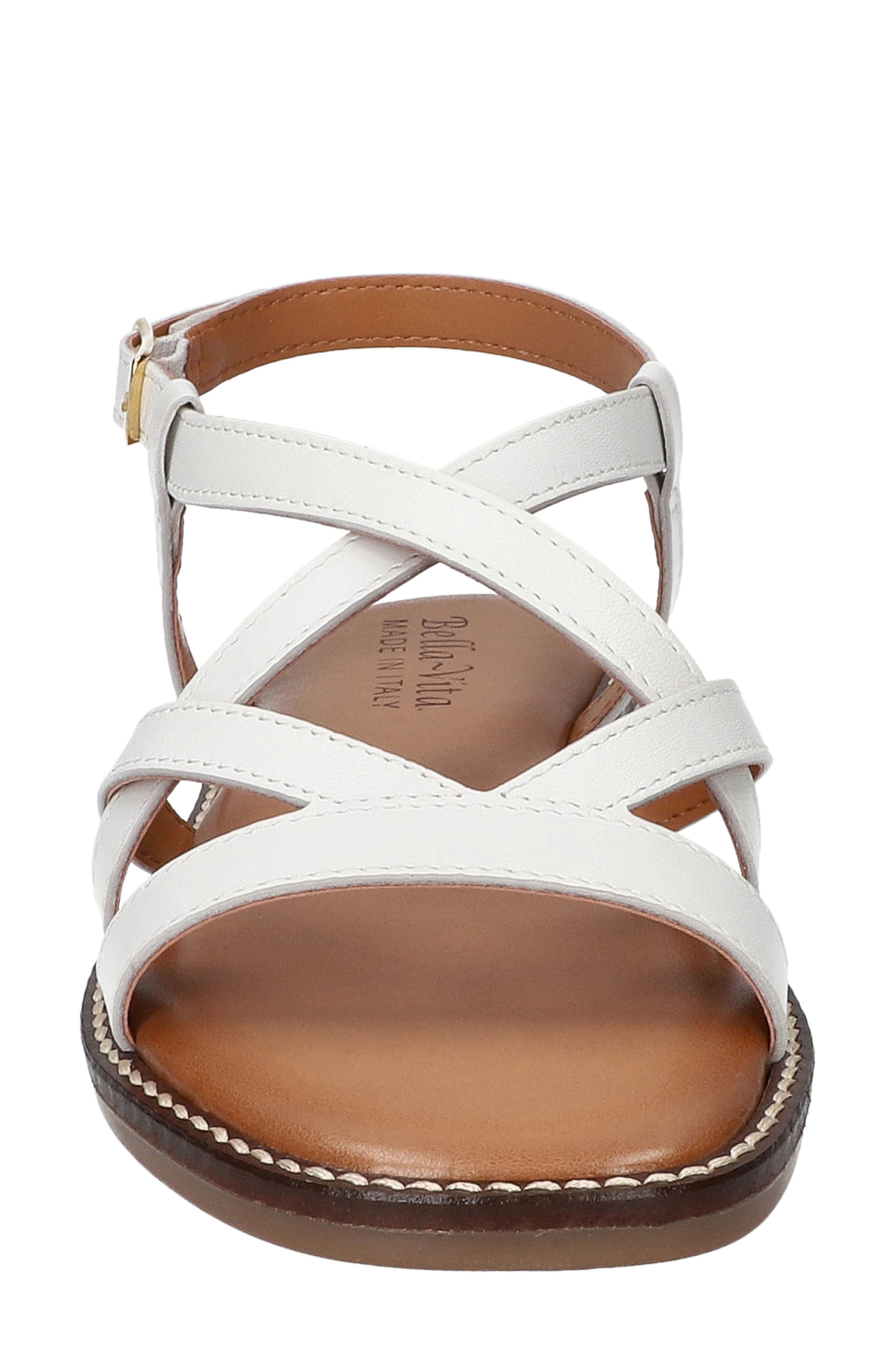 Tya Strappy Sandal, Alternate, color, WHITE ITALIAN LEATHER