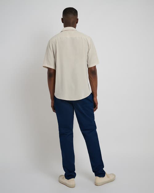 Onia Garment Dye Cotton Drawstring Pant In Deep Navy