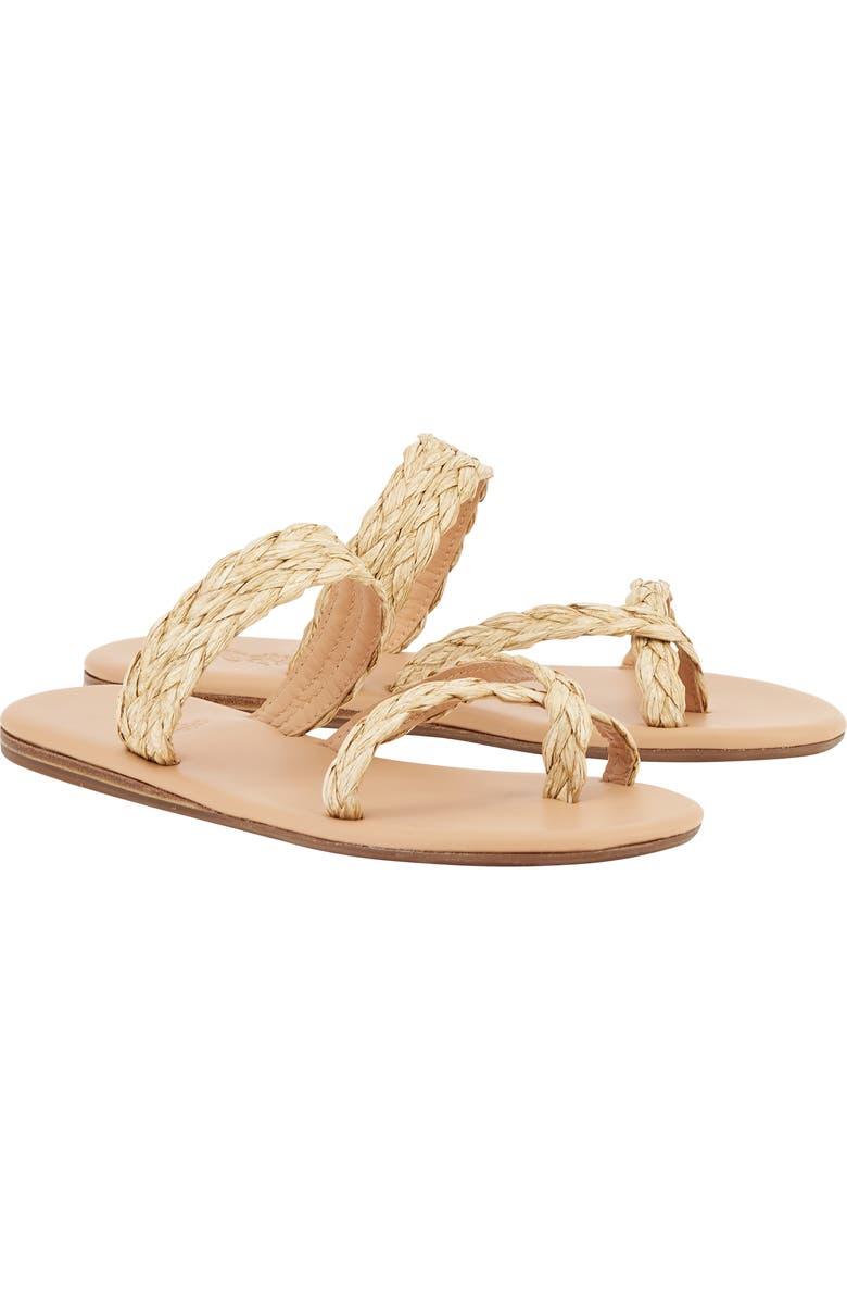 Ancient Greek Sandals Daphnae Raffia Sandal, Main, color, Natural