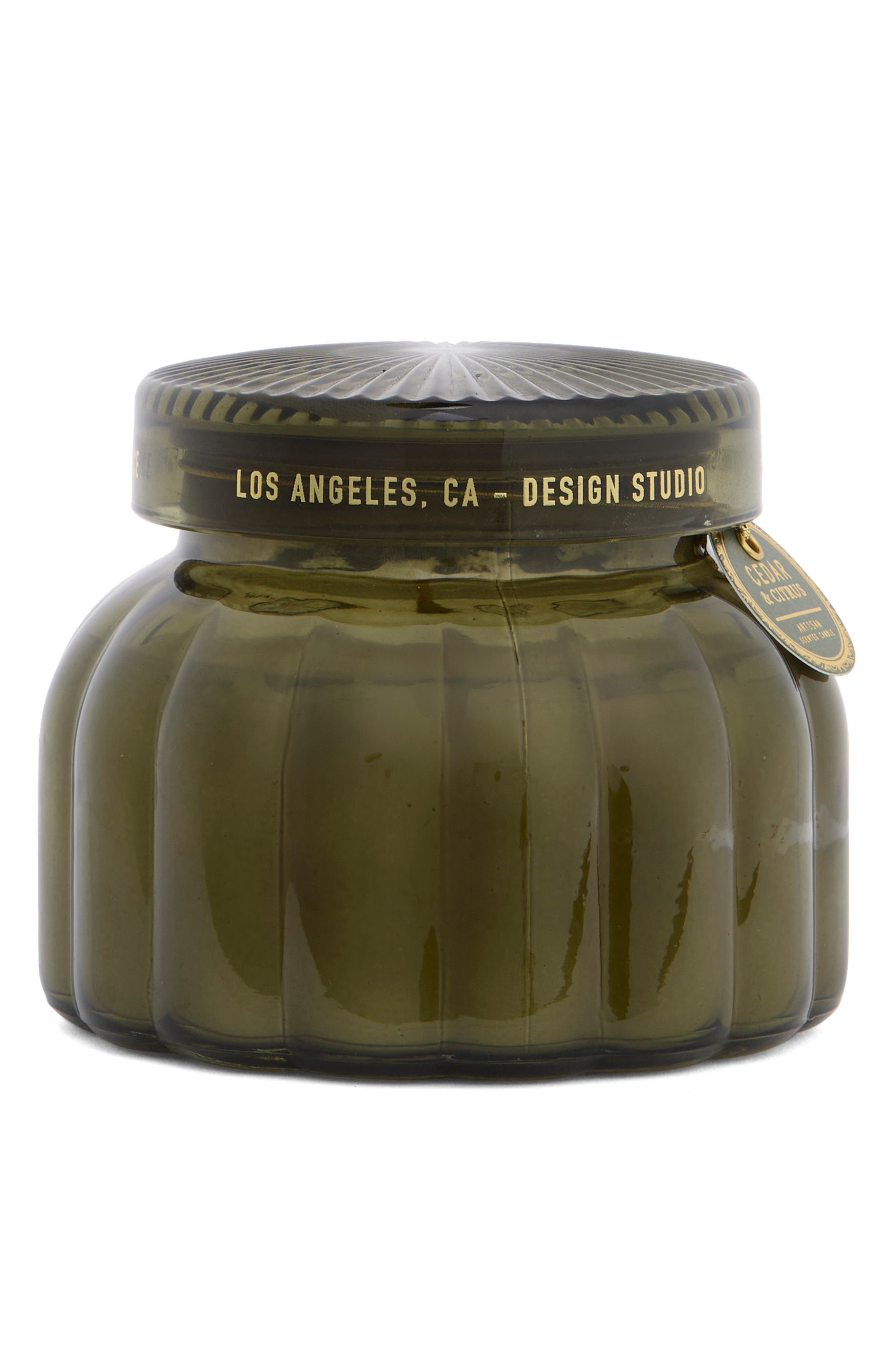 Scalloped Garden Jar Candle