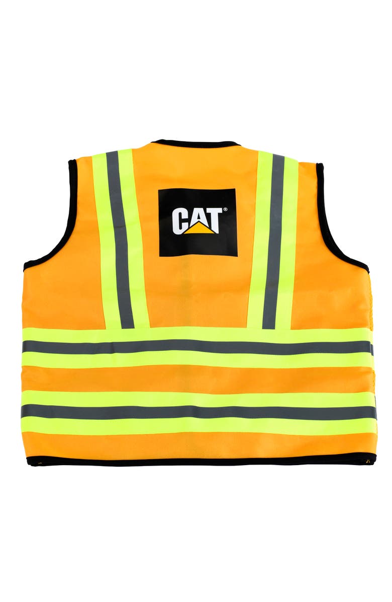 CAT Construction Worker Vest Yellow & Black 5Pc Set, Ags 3+, Alternate, color, Yellow