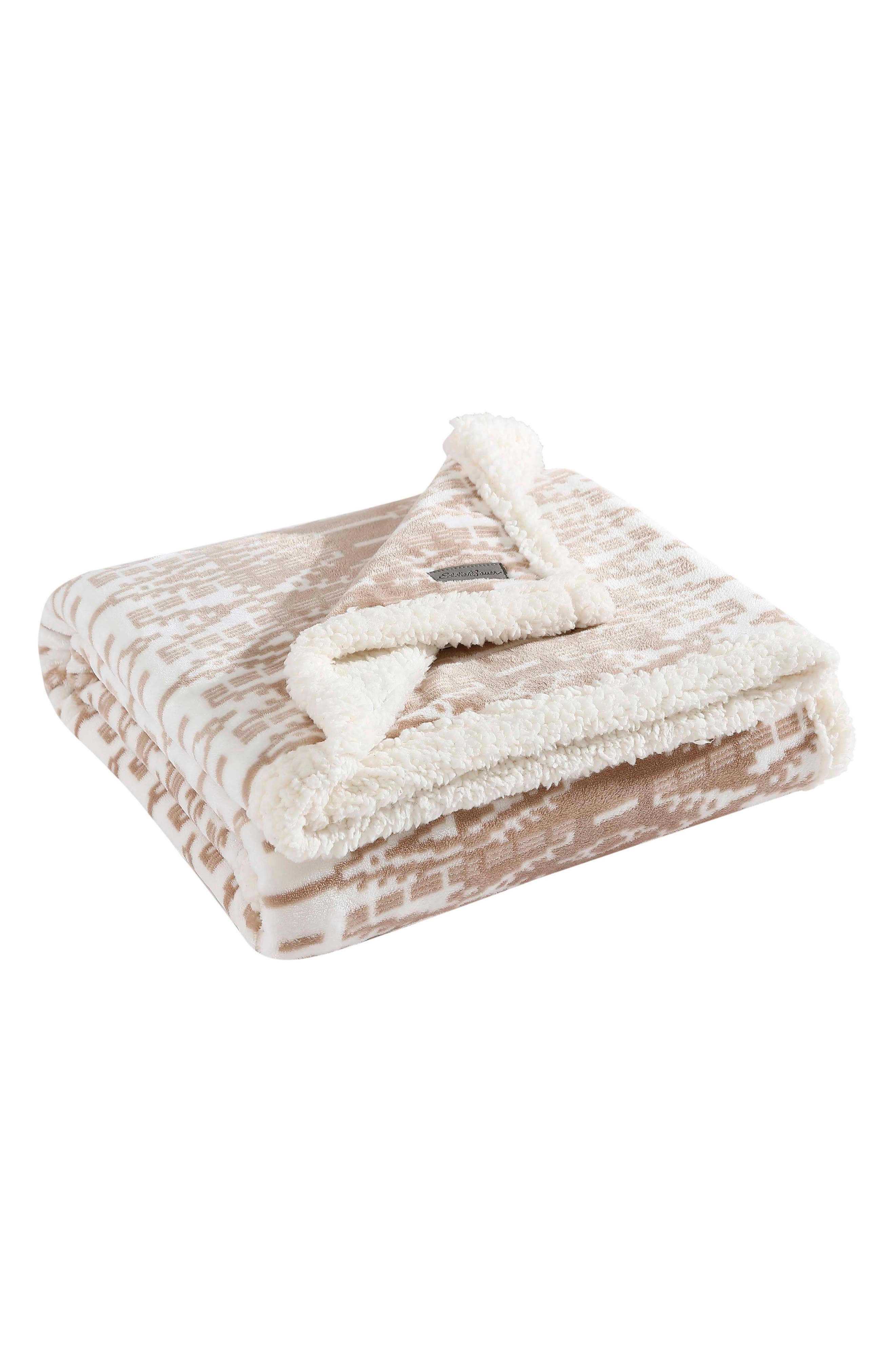 Eddie Bauer San Juan Faux Shearling Throw Blanket