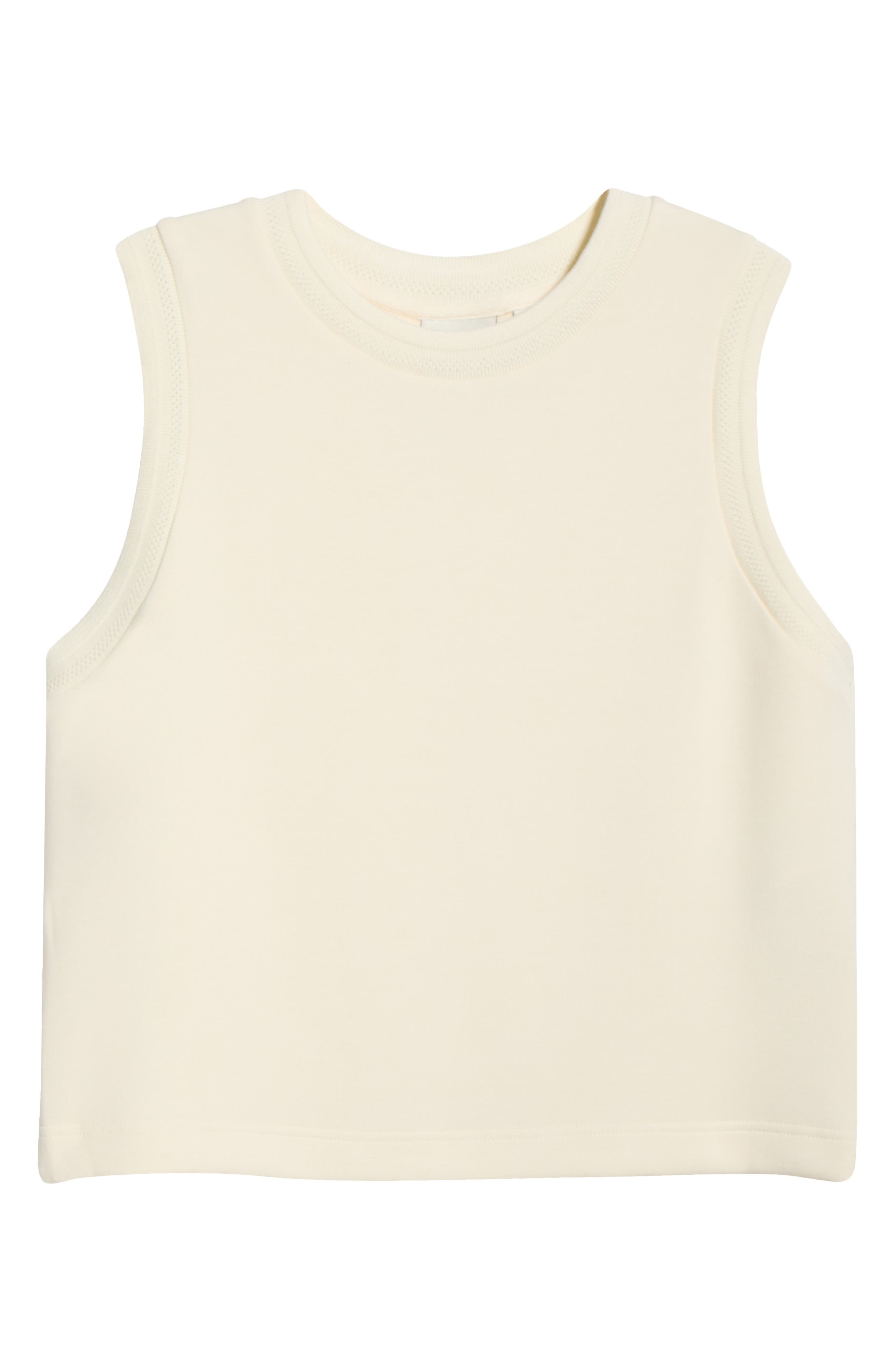Varley Shea Crop Tank In White