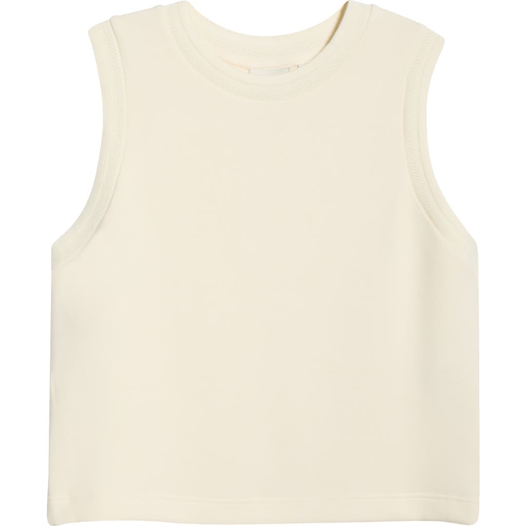 Varley Shea Crop Tank In White
