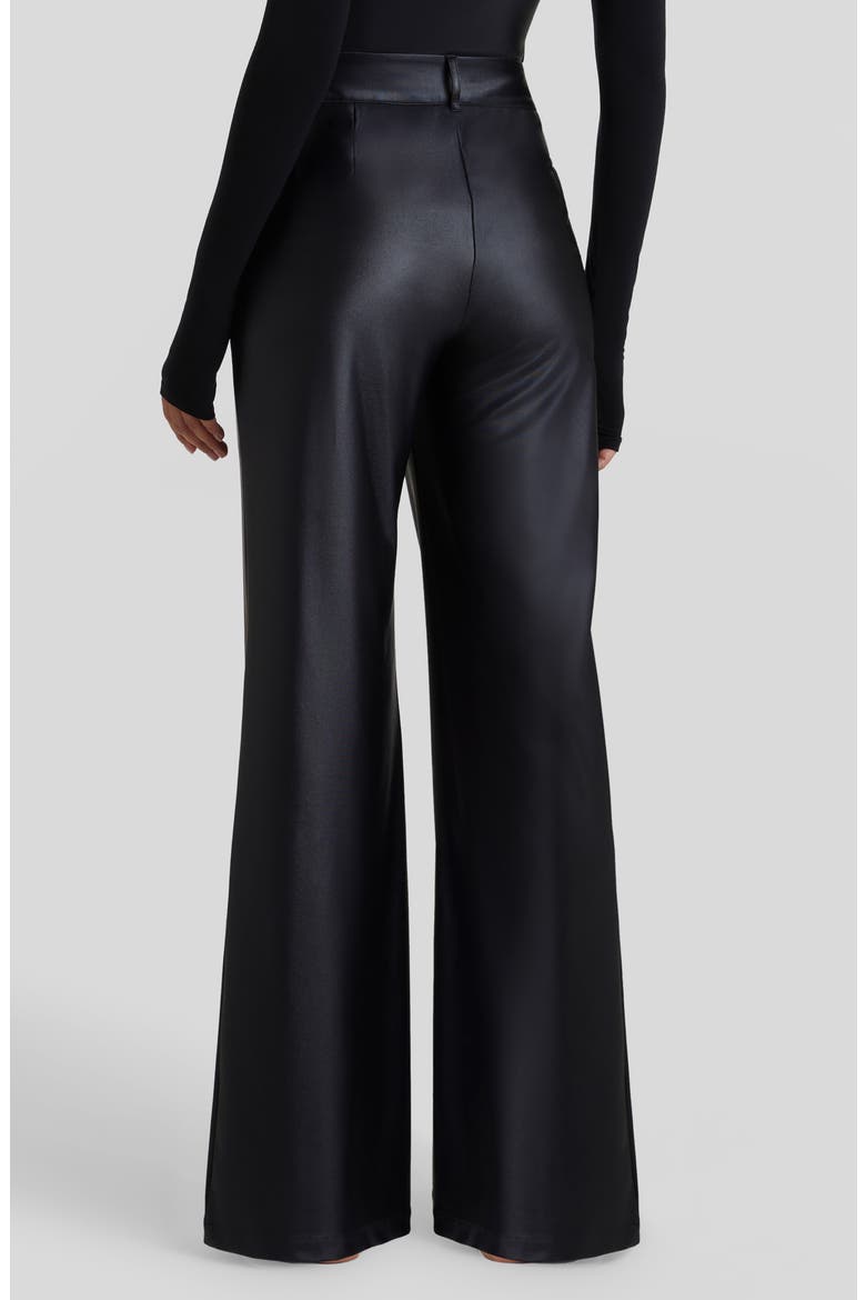 Matte Metallic Wide Leg Pants, Alternate, color, OXIDE