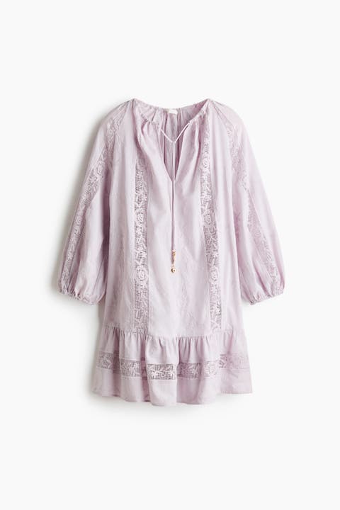 Lace-inset Tunic Dress