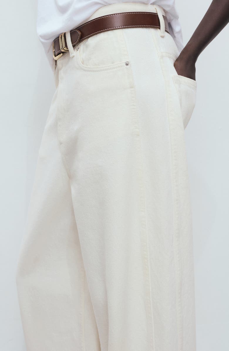 MANGO Metal Buckle Belt, Alternate, color, Brown