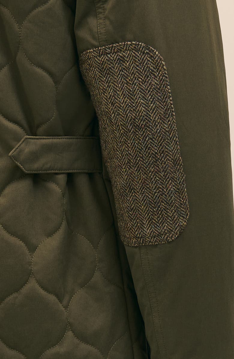 Brooks Brothers Water Resistant Quilted Field Jacket, Alternate, color, Tarmac