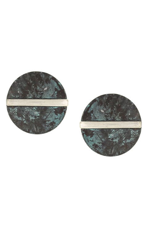 Octavia Patina Oversize Stud Earrings