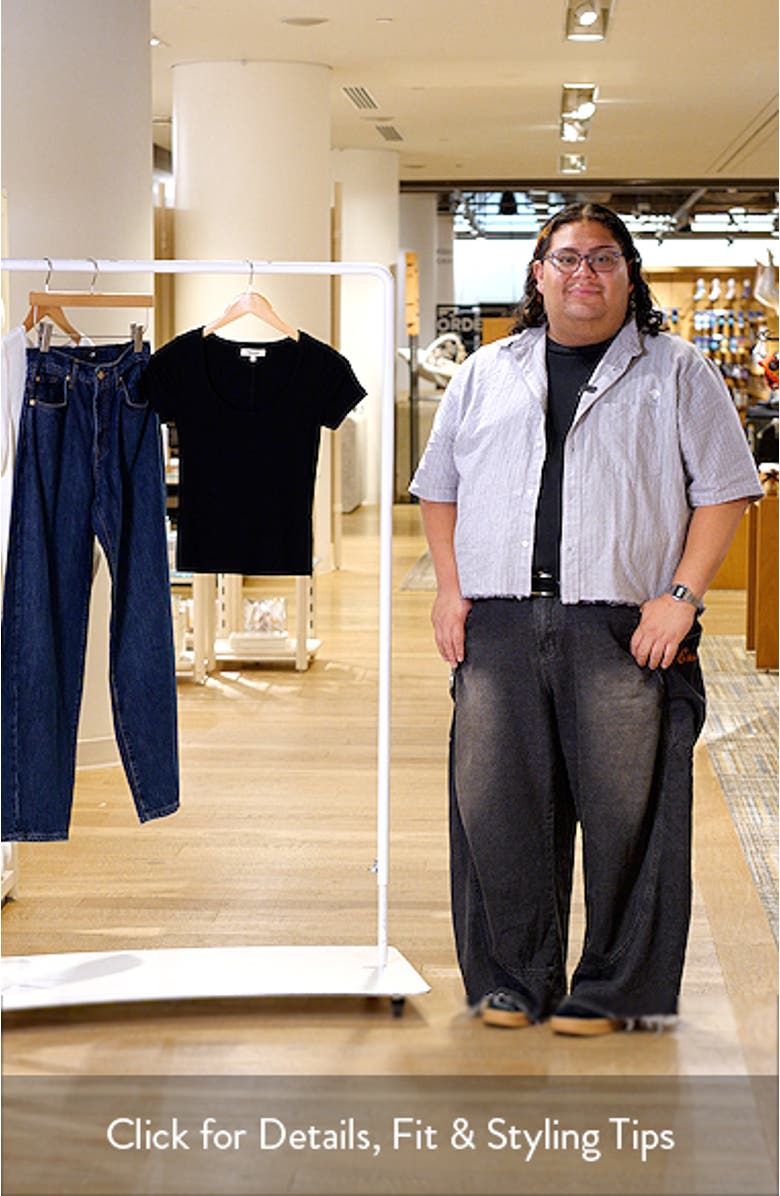 (Re)generative Cotton Rib Scoop Neck T-Shirt, sales video thumbnail