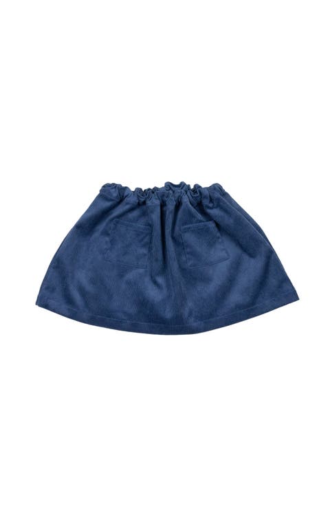 Corduroy Pocket Skort Blue