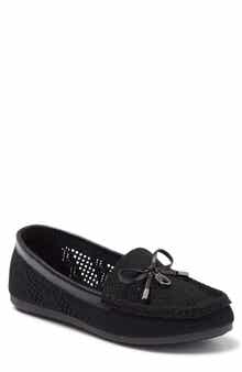 GLORIA VANDERBILT Open Knit Bow Loafer