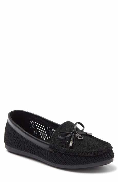 GLORIA VANDERBILT Open Knit Bow Loafer