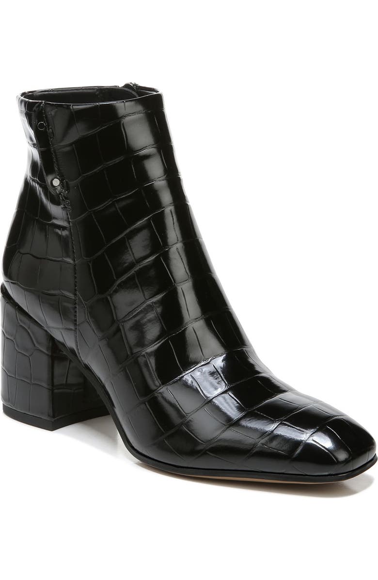 Franco Sarto Tenton Croc Embossed Bootie, Main, color,