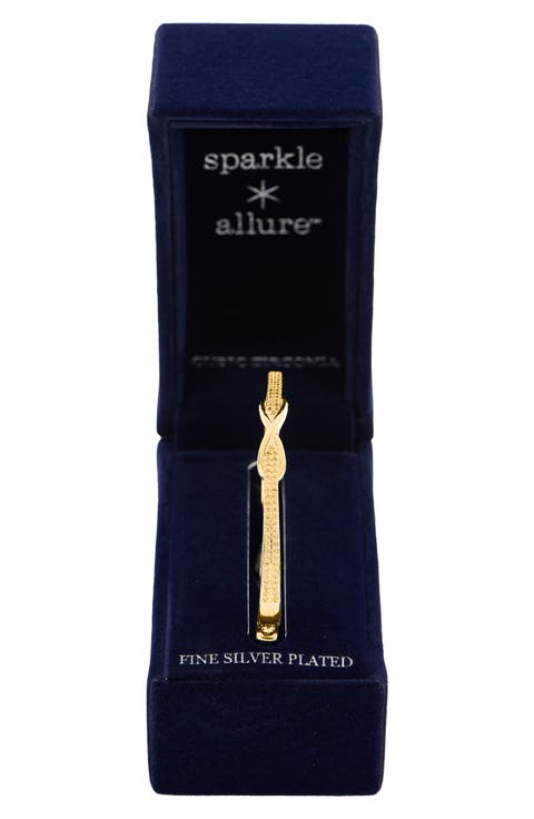 Pavé Cubic Zirconia Infinity Hinge Bangle